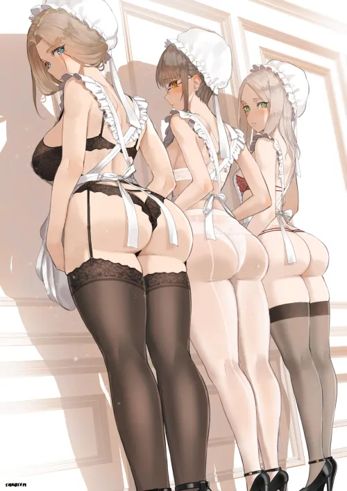 Picking a maid based on her rear (throtem) by MurkyNeighborhood135