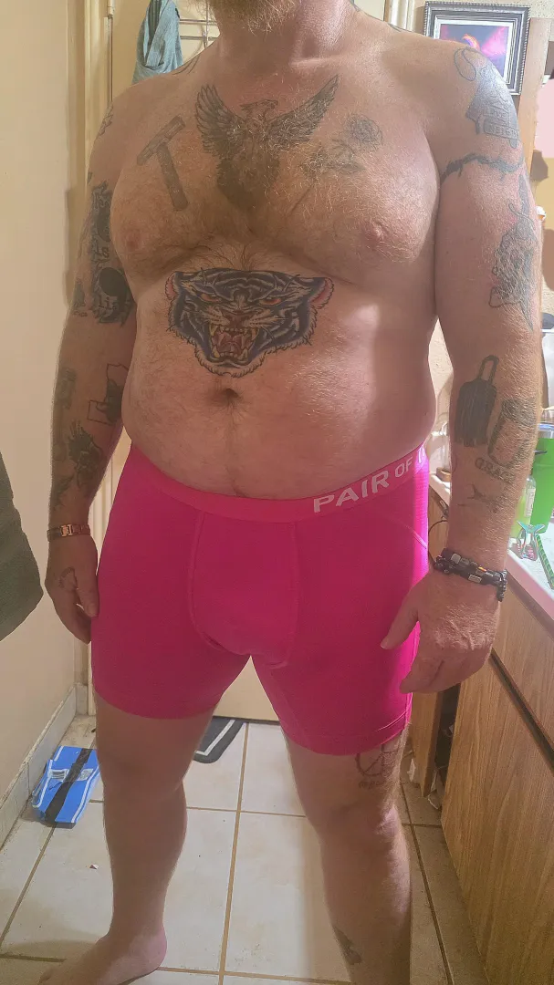 Pink boxer briefs  posted by texcentricasshole