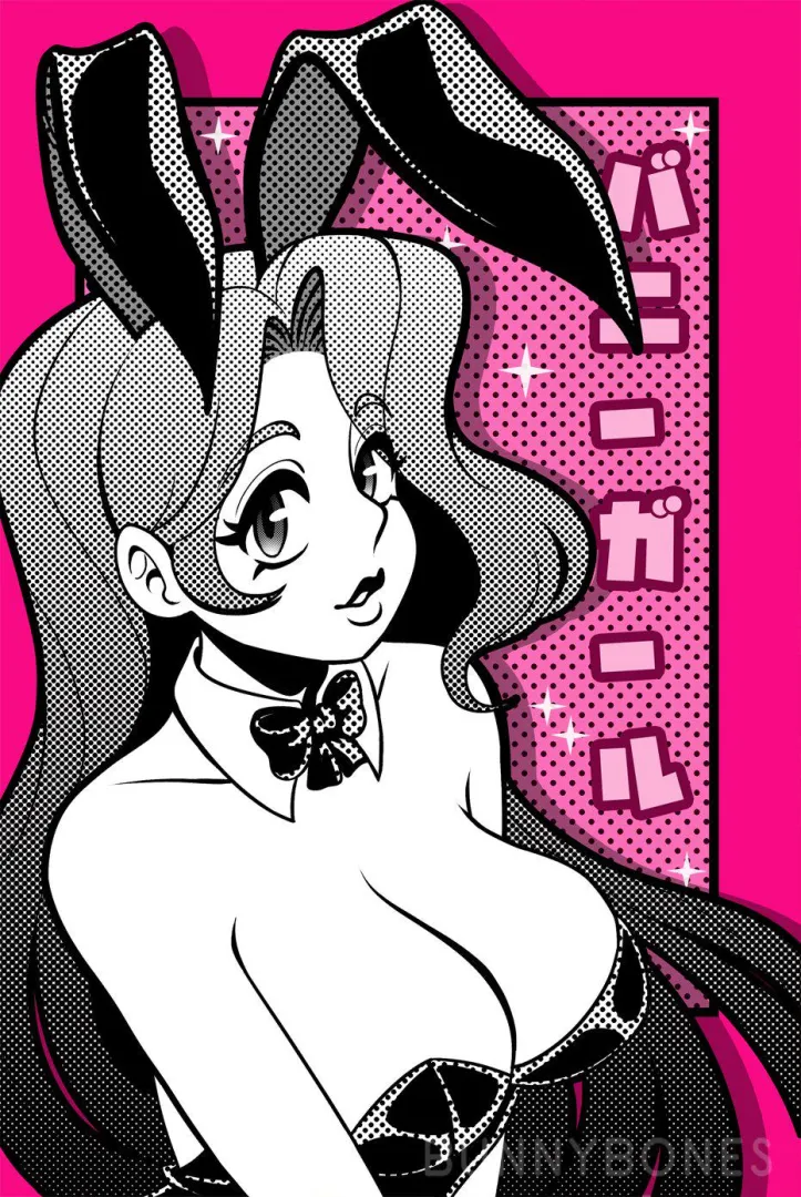 Pink Bunny Girl - by BunnyBones posted by Vaporwavesoda