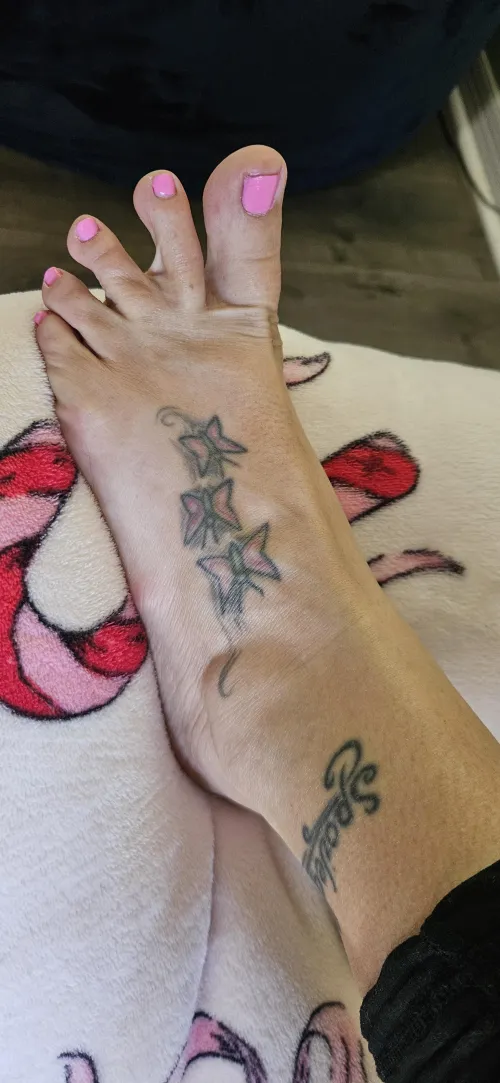 Pink toes & ink  [OC] by InkedSoles_XO