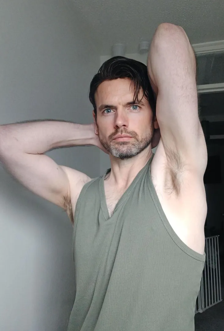 Pit check: still hairy, still smug, still waiting for you to bury your face. posted by The-Daddy-Foxx