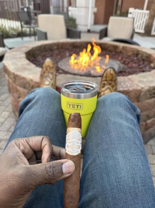 Plasencia by the fire — can’t ask for much more by Fit_Perspective_5208