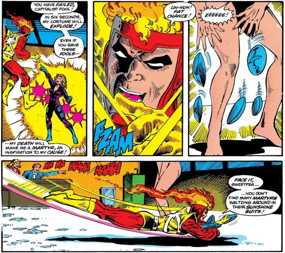Plastique Stripped by Firestorm [The Fury of Firestorm (1982) #7] by Epickelp