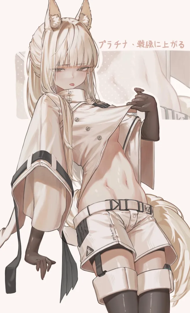 Platinum's midriff [Arknights] posted by marxsander2016