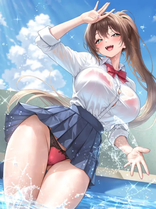 Playing in the water by xSaviour_N