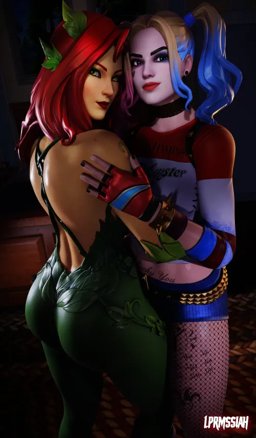 Poison Ivy and Harley (LeperMessiah) by Poke-Oji
