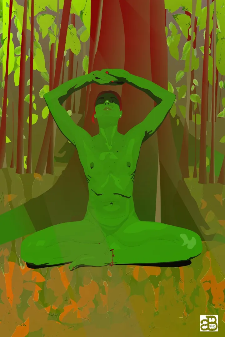 Poison Ivy's Nude Yoga/Meditation posted by AlephBright