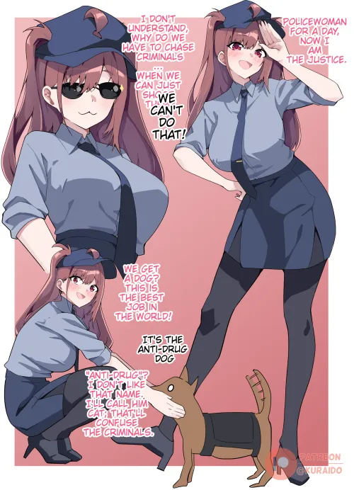 Policewoman for a day [Original] by A_MASSIVE_PERVERT