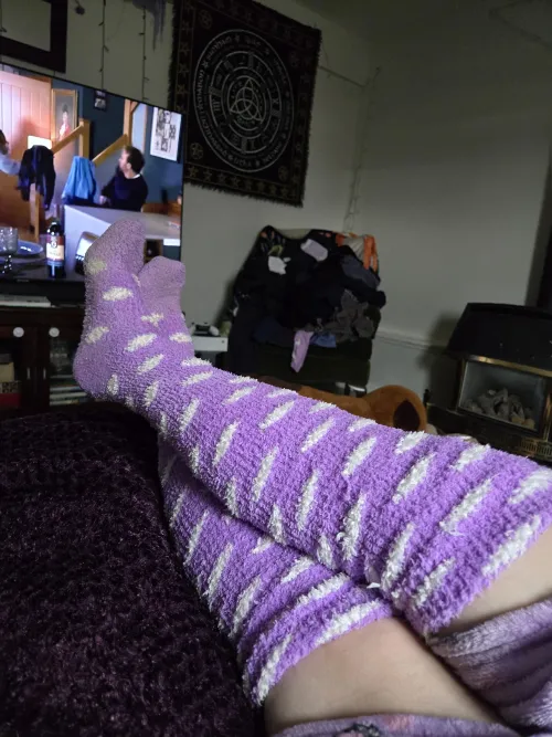 Polka fuzzies chilling hard  wanna sniff? Earn it first  by cheekyxlass