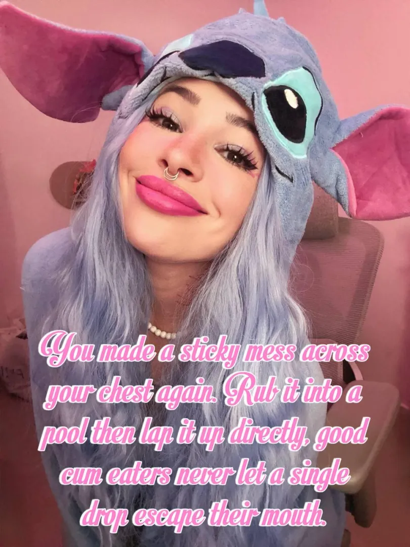 Pool your chest mess and lap it clean posted by cuteMerry