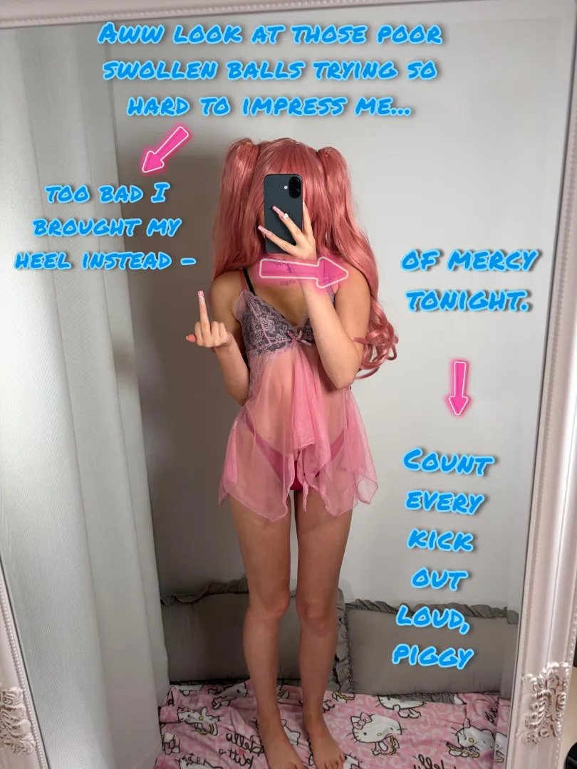 Poor swollen balls begging for mercy [oc] [imagefap: princessdollmie] posted by PinkDolxo