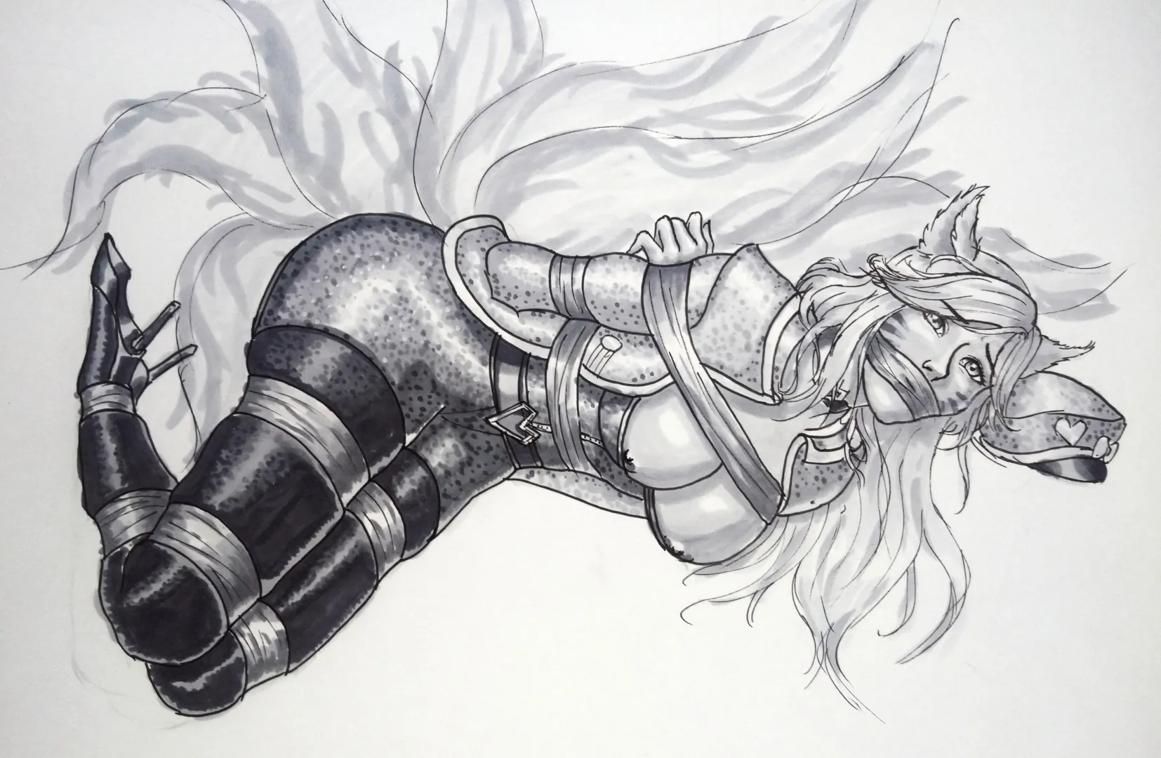 Popstar Ahri taped and gagged (Cognomen) posted by Nomen_secretum