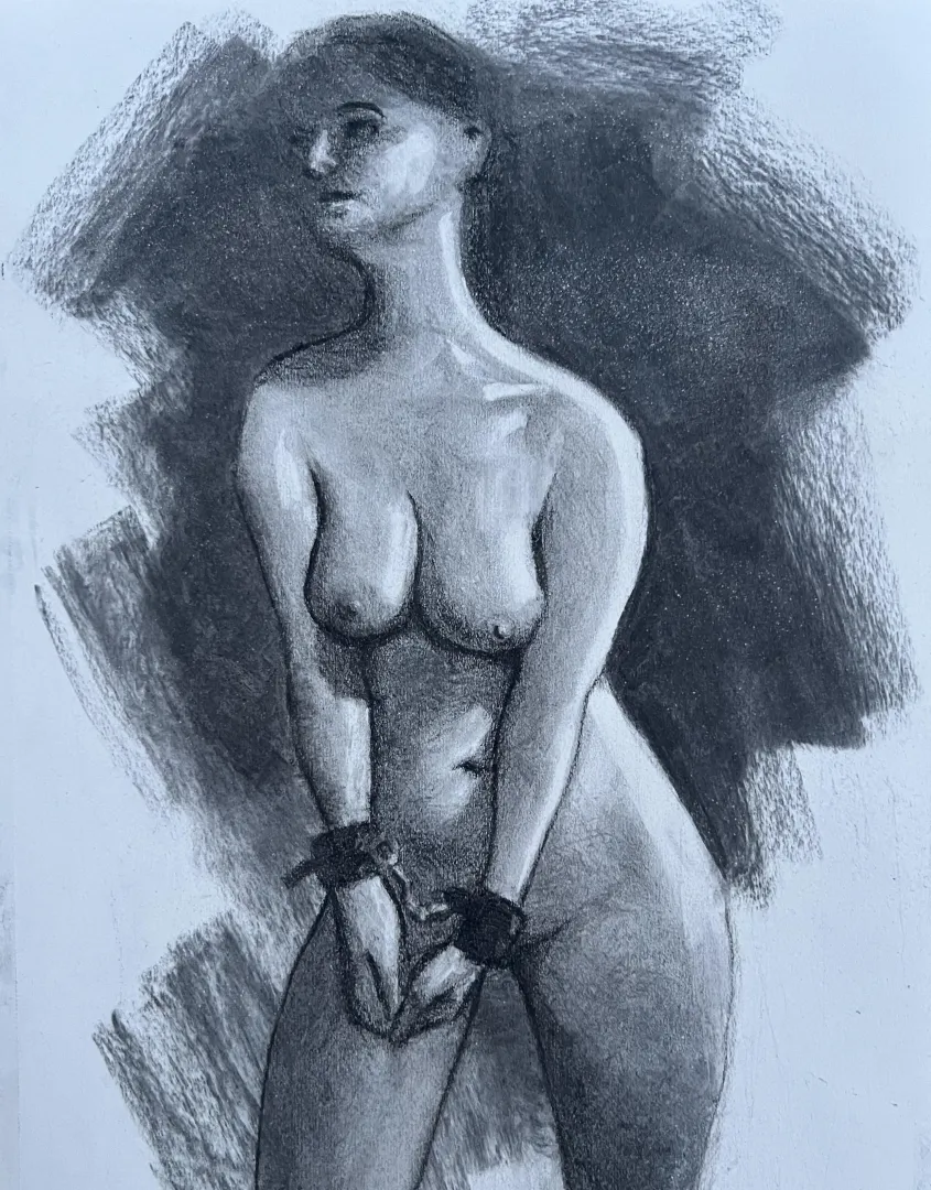 Portrait of a Redditor in cuffs posted by goldengate999