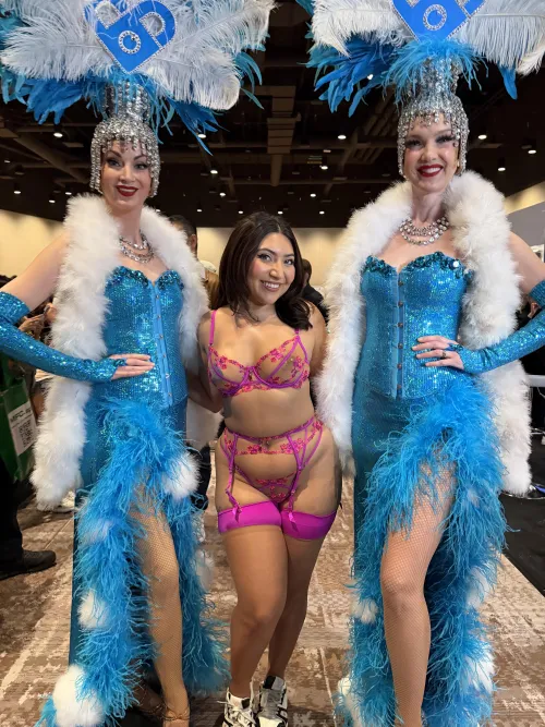 Posing at AVN in my honey birdette by 420lexisexi