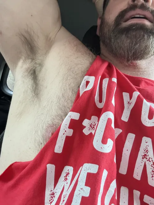 Post gym sweaty pits by Themuscledaddy