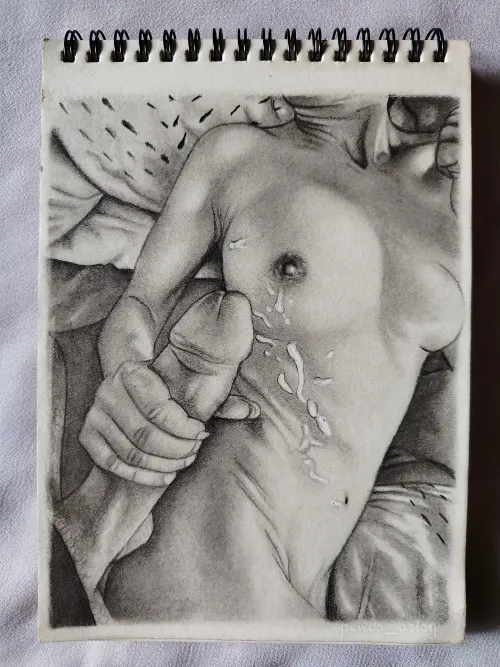 Post- Orgasm drip, graphite sketch by Me. [OC] by pewds9114
