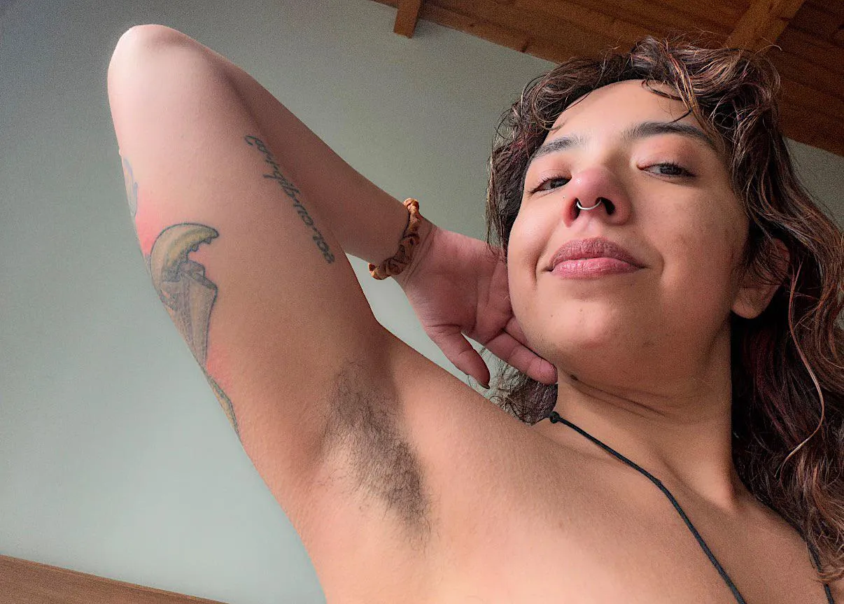 Post shower pits. posted by Goddess-Sunny-Dheys