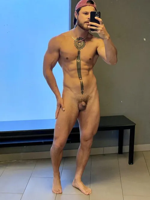 Post workout nude sauna by n0aNo4