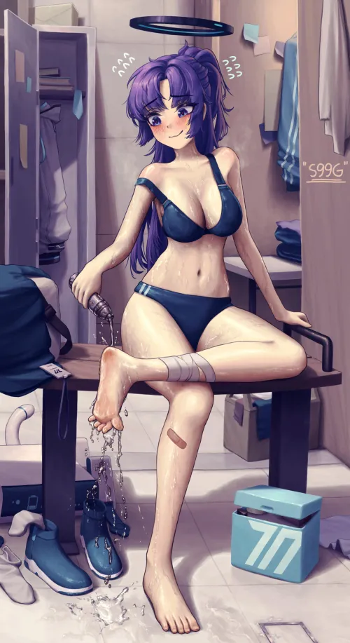 Post Workout Yuuka [Blue Archive] by A_MASSIVE_PERVERT