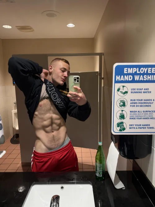 Post-workout mirror moment by SeanMichaelOfficial