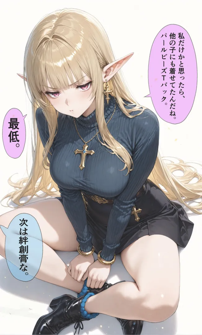 Pouting Elf posted by WoolsonDaSheep