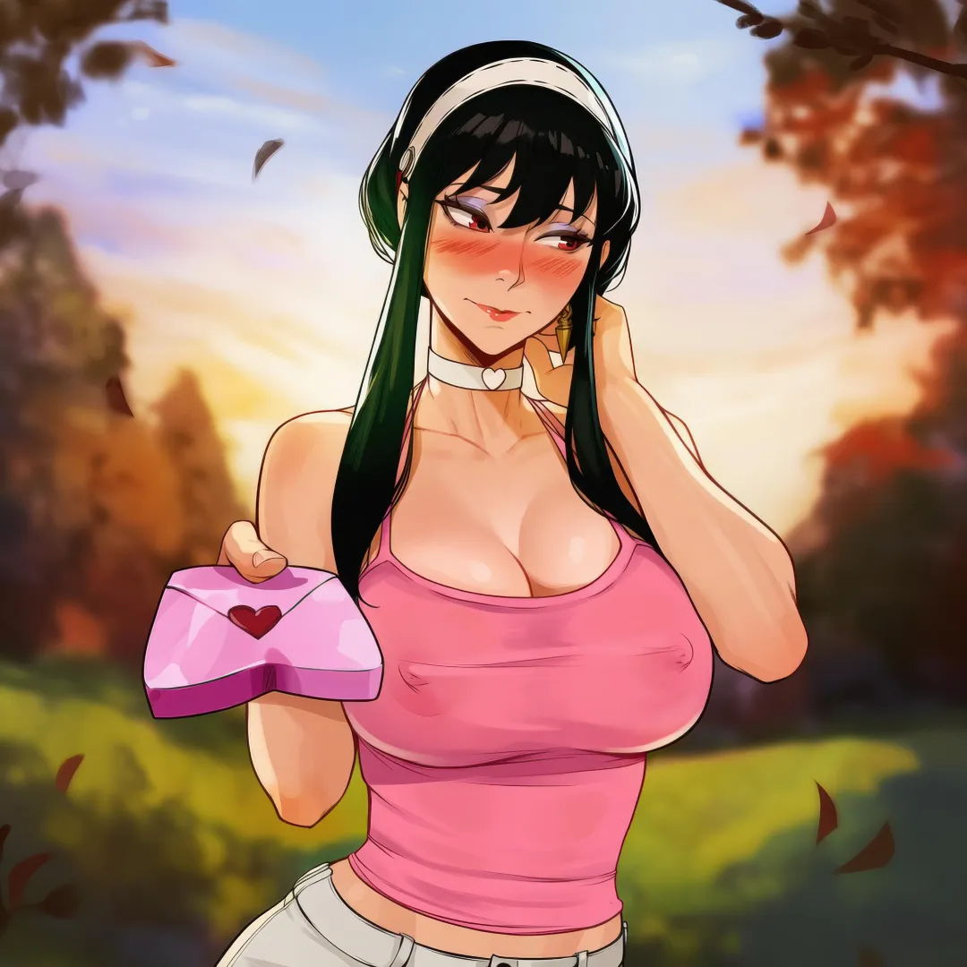 POV: Yor asking you out on Valentine's Day (Eucatastrophist) posted by eucatastrophist