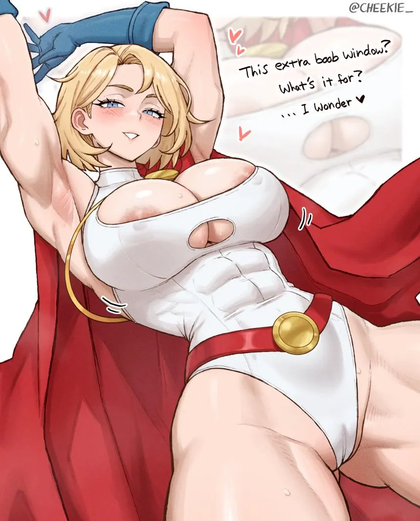 Power Girl Cleavage (Cheekie) posted by Bazaarthrone