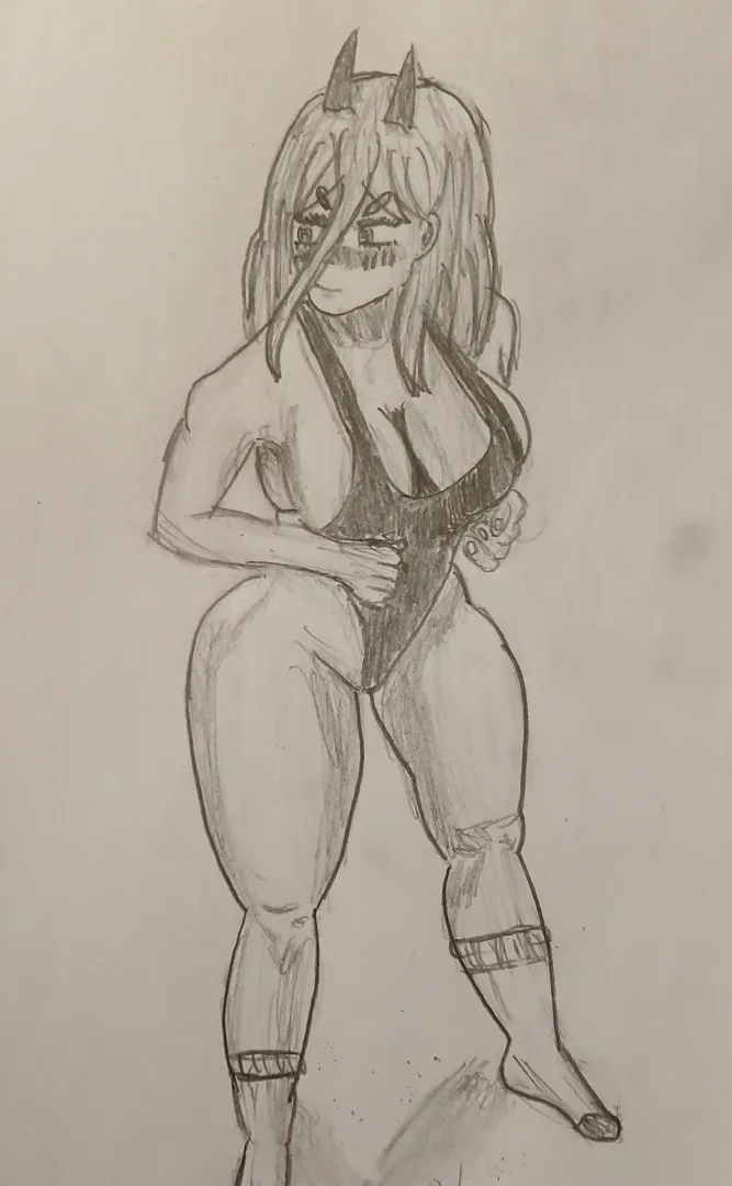 Power using a swimsuit (drawing/sketch) posted by Outrageous-Dog-6672