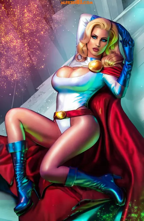 PowerGirl by Alfred Trujillo based on AzPowergirl by Necessary-Mine-7670