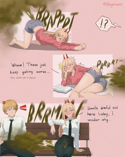 Power's gross farts (@ibbydraws) by Goonmori_