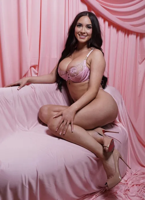 pretty in pink and red bottoms by kellysclosetxxx