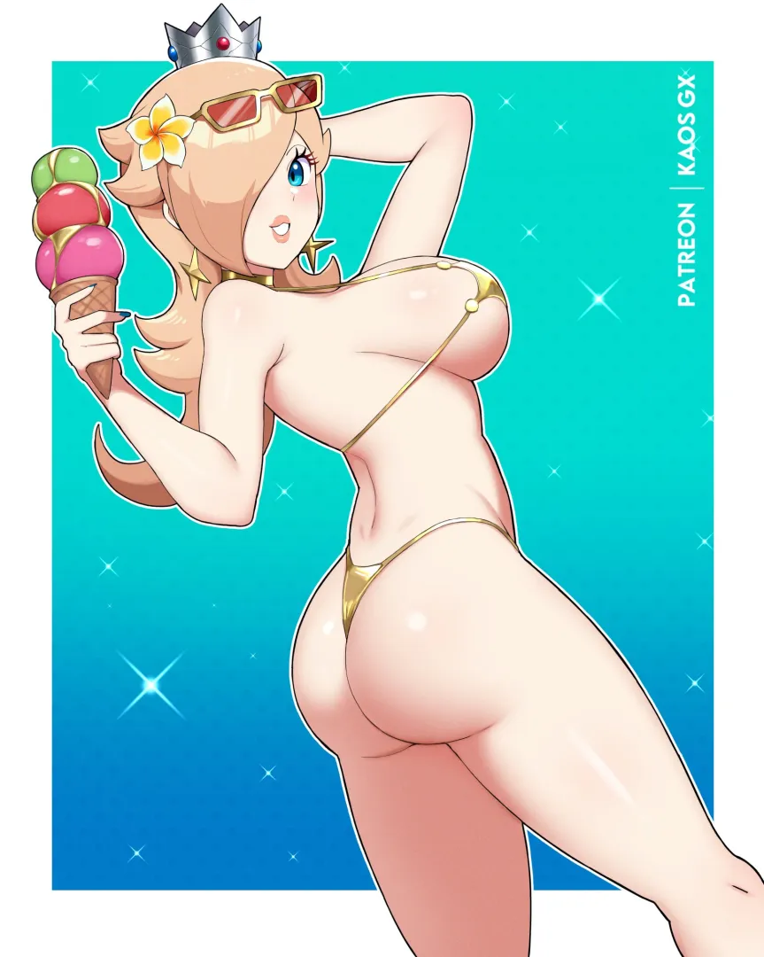 Princess Rosalina in a tiny golden bikini [mario bros] (kaosart) posted by Terran117