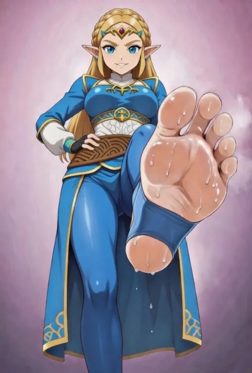 Princess Zelda and her amazing feet by Designer_Event1777