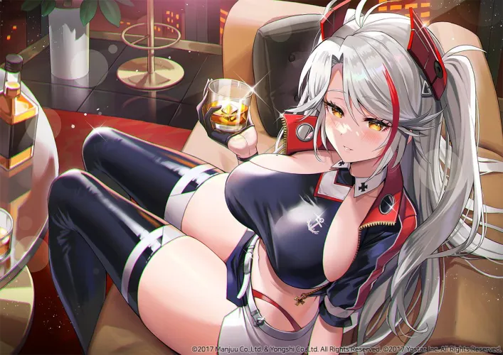 Prinz Eugen on couch (anz0305) by elegantloveglimmer