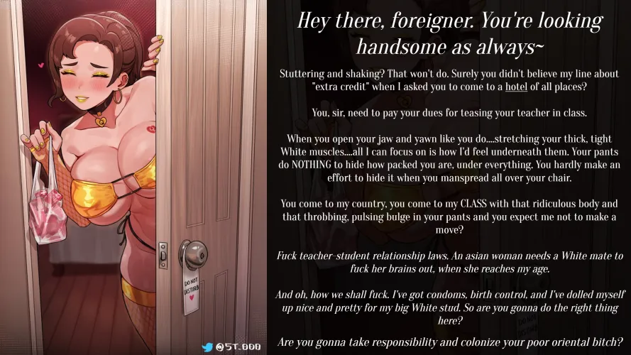 Professor-Student Relations [Bleached] [Raceplay] [Flirting] [Condoms] [QoH] [WMAF] by NintendossRDT