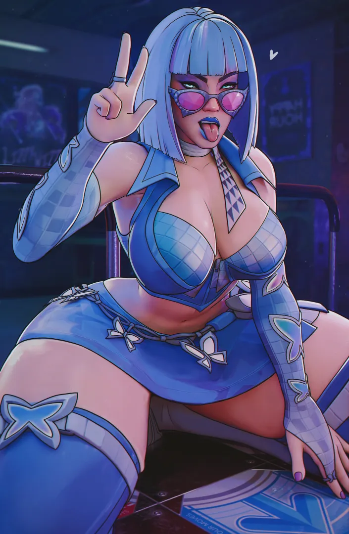 Psychedelic Pulse Psylocke (Sfrinzy) [Marvel Rivals] posted by Poke-Oji