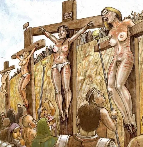Public crucifixion by [deleted]