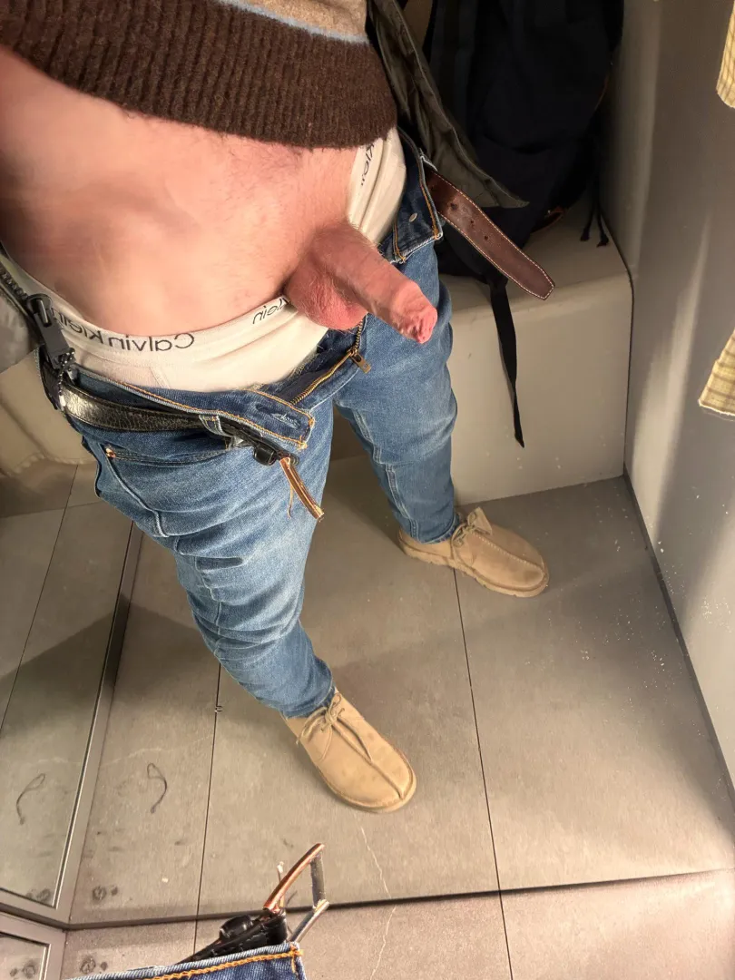 Pulled out a semi in the changing rooms, curtain a little open posted by No_Abalone1328