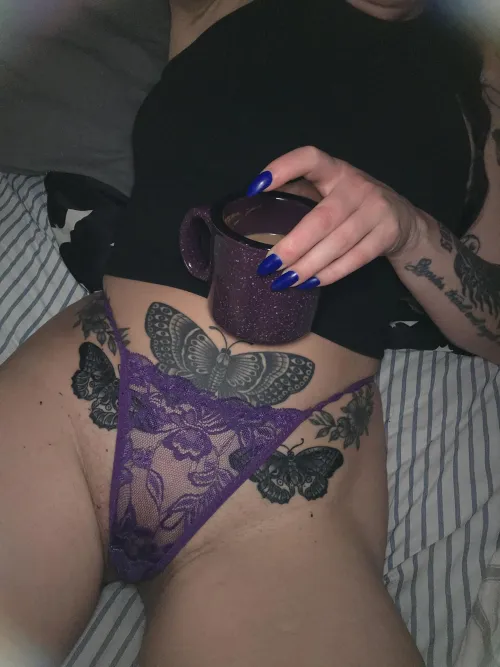 Purple on purple this morning ☕️ cheers by Vixxen_Vera