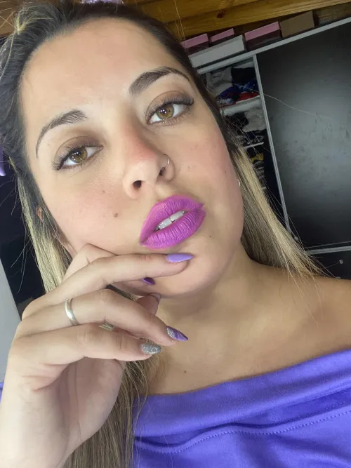 purple with a lot of personality by jesdaxx