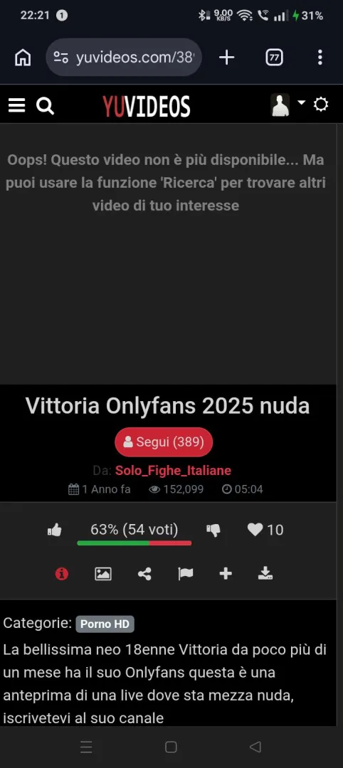 Qualcuno a questo video l hanno postato un anno fa ed è sparito chi e che un anni fa la scaricato mi scriverebbe in privato e e ci scrivimo posted by Alternative-Coach43