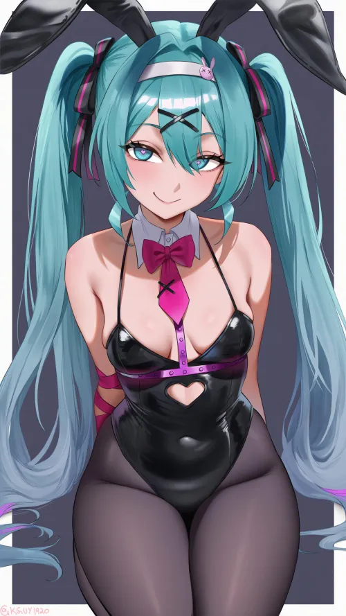 Rabbithole Miku [Vocaloid] by WoolsonDaSheep