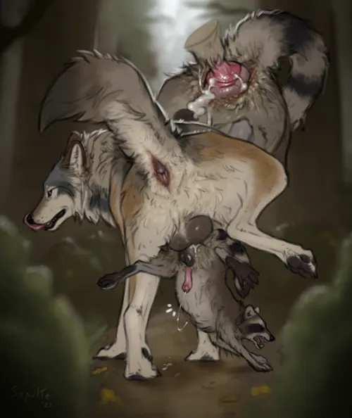 Raccoon Did Knot Expect It To Be So Intense [M/M] (sepulte) by jigglefishfrog
