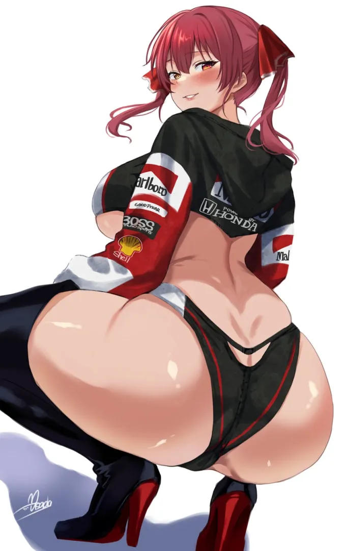 Race Queen Marine Dropping it Low [Hololive] posted by sd6636