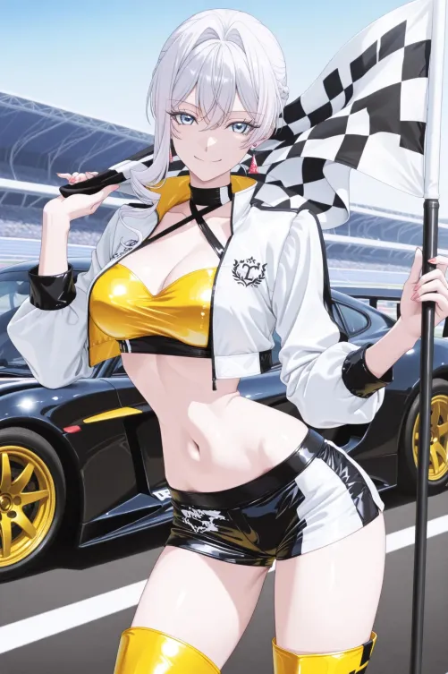 Race Queen Scarlet [May I ask for One Final Thing] by WoolsonDaSheep