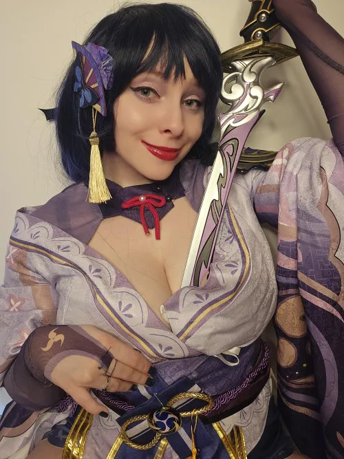 Raiden Shogun from Genshin Impact by me (Yummy_Girl) by moonwithcats