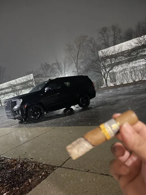 Rain + good cigar by TimelyBasket3562