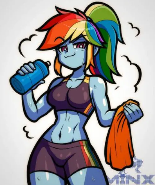 Rainbow Human Form (by me) by Minx-Art