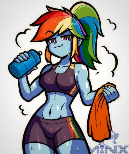 Rainbow Human Form (by me) posted by Minx-Art