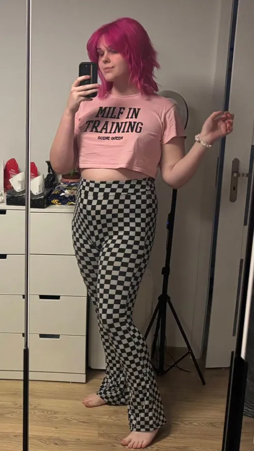 Random post, but remember dear bimbos that you do not have to look 300% bimbo 24/7. This is your life, not a job. It's nice to have a comfy first, slutty second, lounging outfit that lets you to be bimbo when you're resting. by LeXXieX